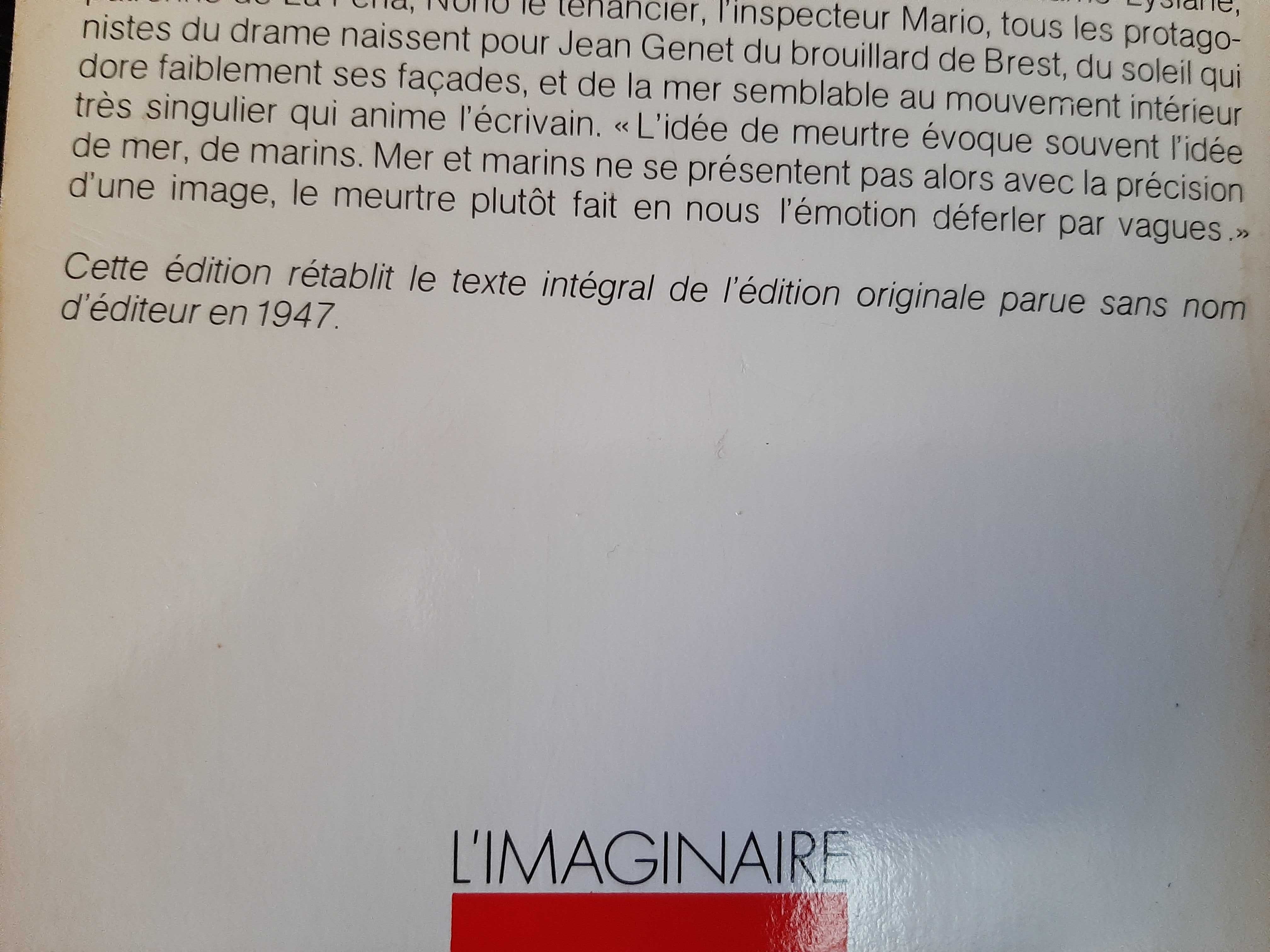 Jean Genet - Querelle de Brest - Língua FR
