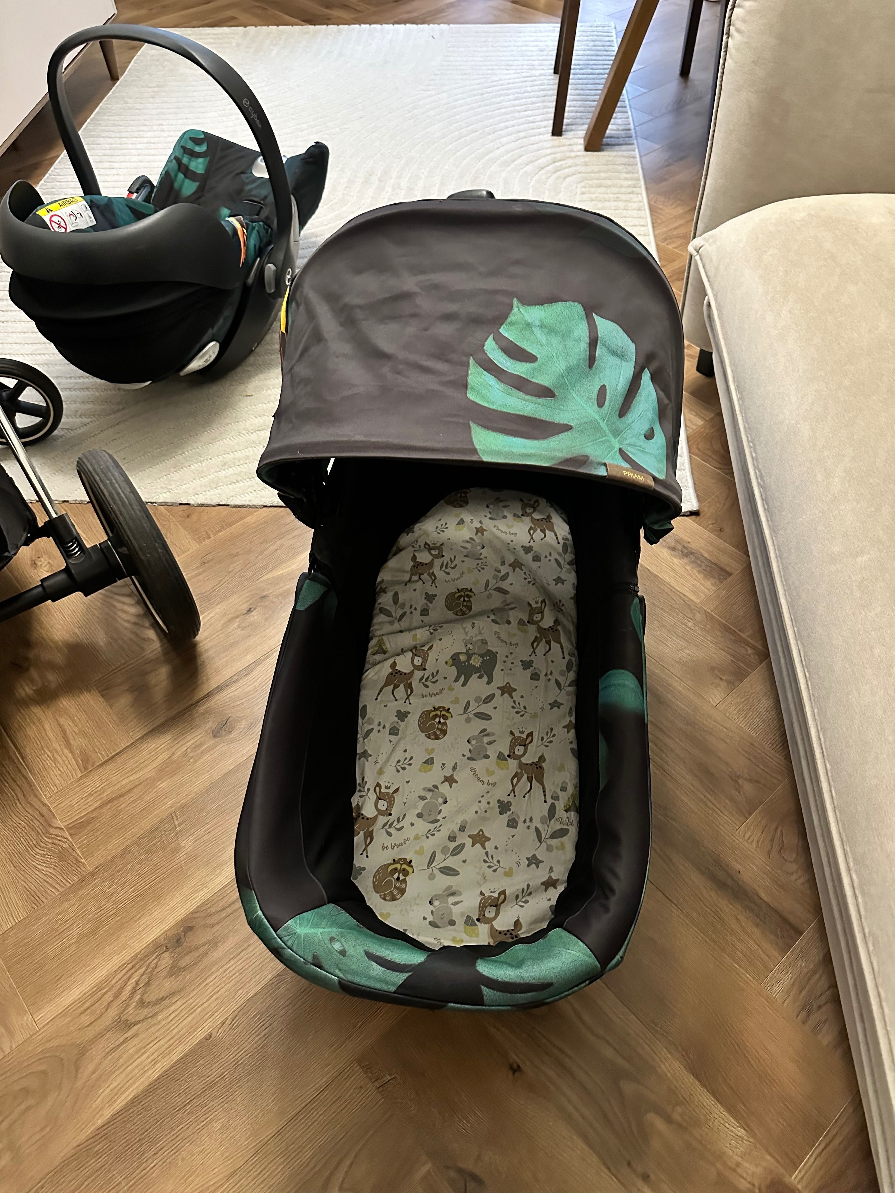Wózek Cybex Priam 2.0 3w1 Birds of Paradise – bardzo dobry stan