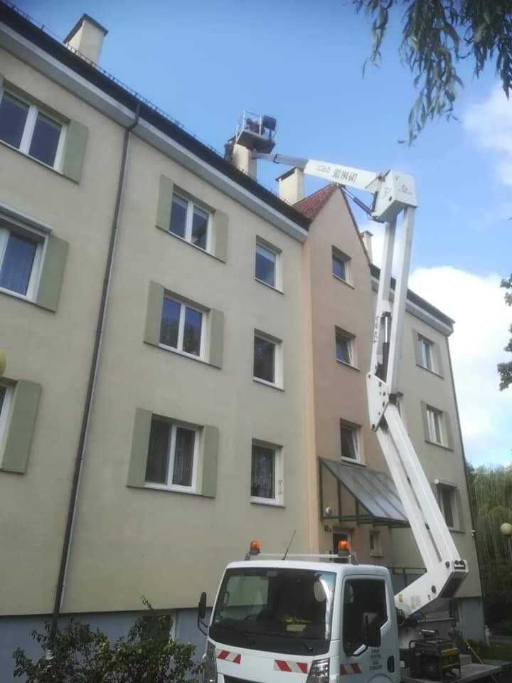 Zwyżka, podnośnik koszowy Wrocław Dolny Śląsk wynajem, wycinki