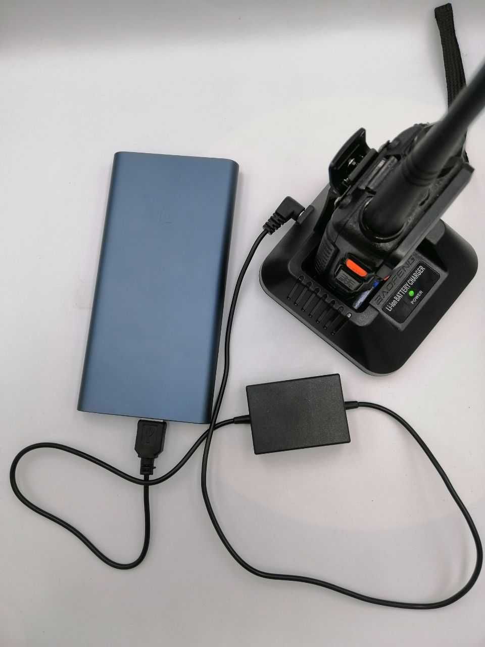 Зарядний пристрій радіостанцій Baofeng від USB (павербанку), зарядка