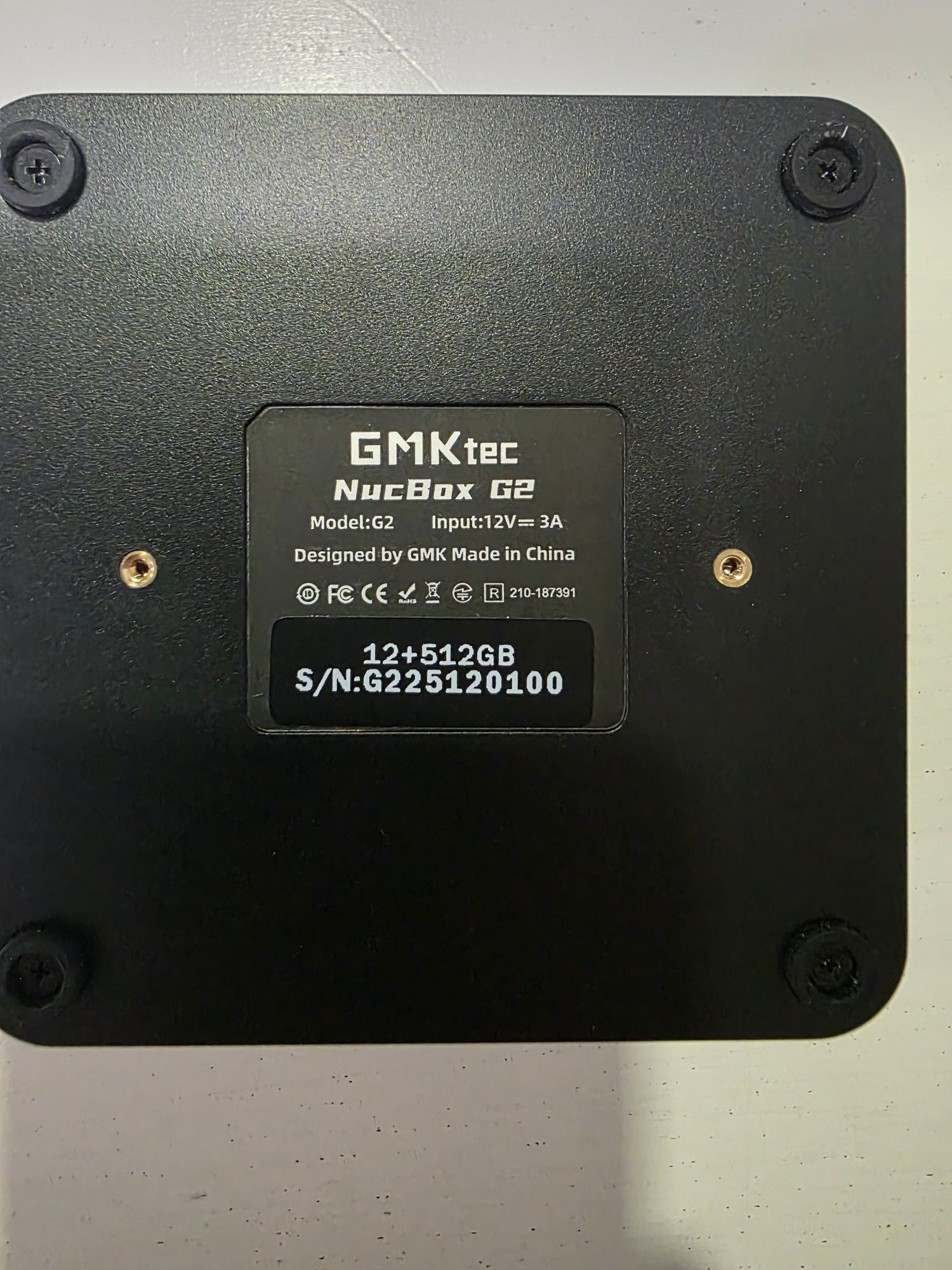 Mini PC GMKtec NucBox G2 12+512GB Preto