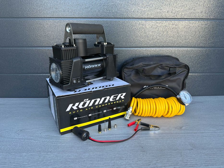 Автомобільний компресор 55 літрів до R17, Двопоршневий, Автокомпресор