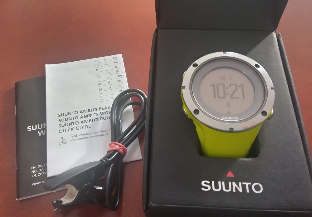Suunto Ambit 3  Limonkowy z Szafirowym Szkłem  Uniseks