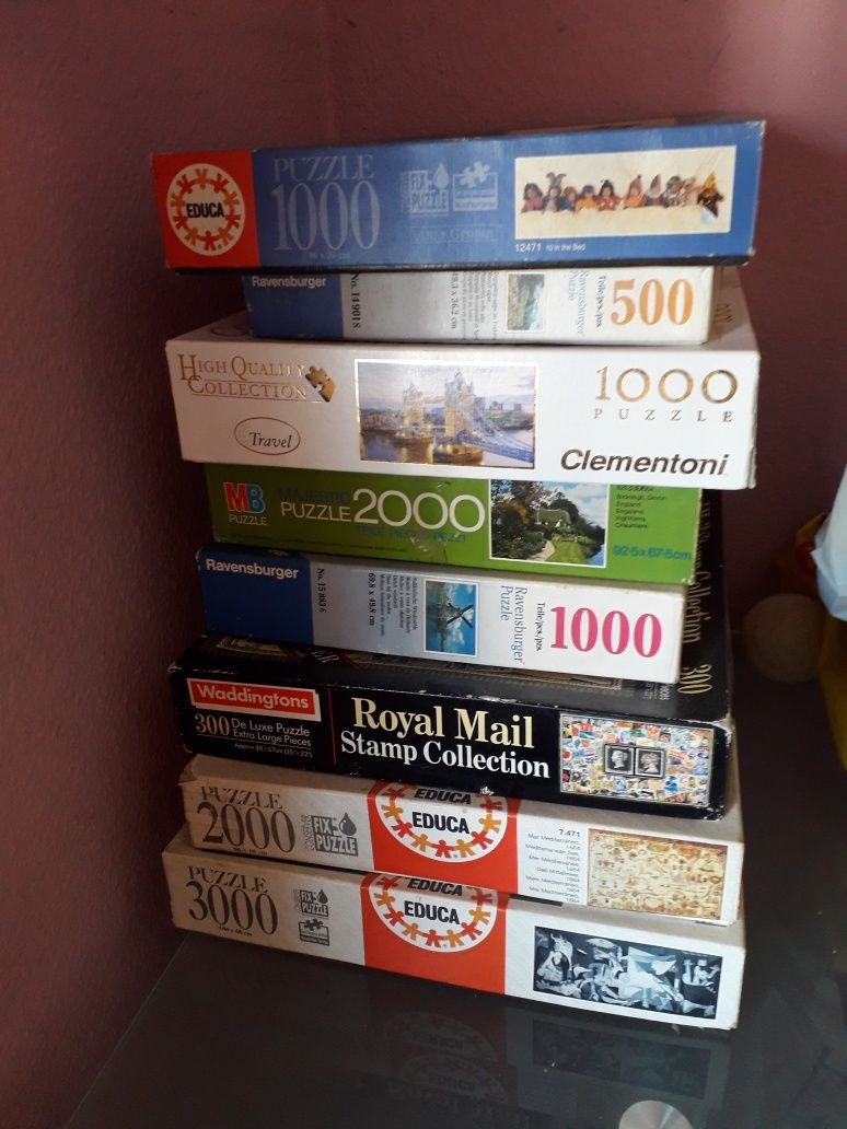 Puzzles de diferentes tamanhos e número de peças