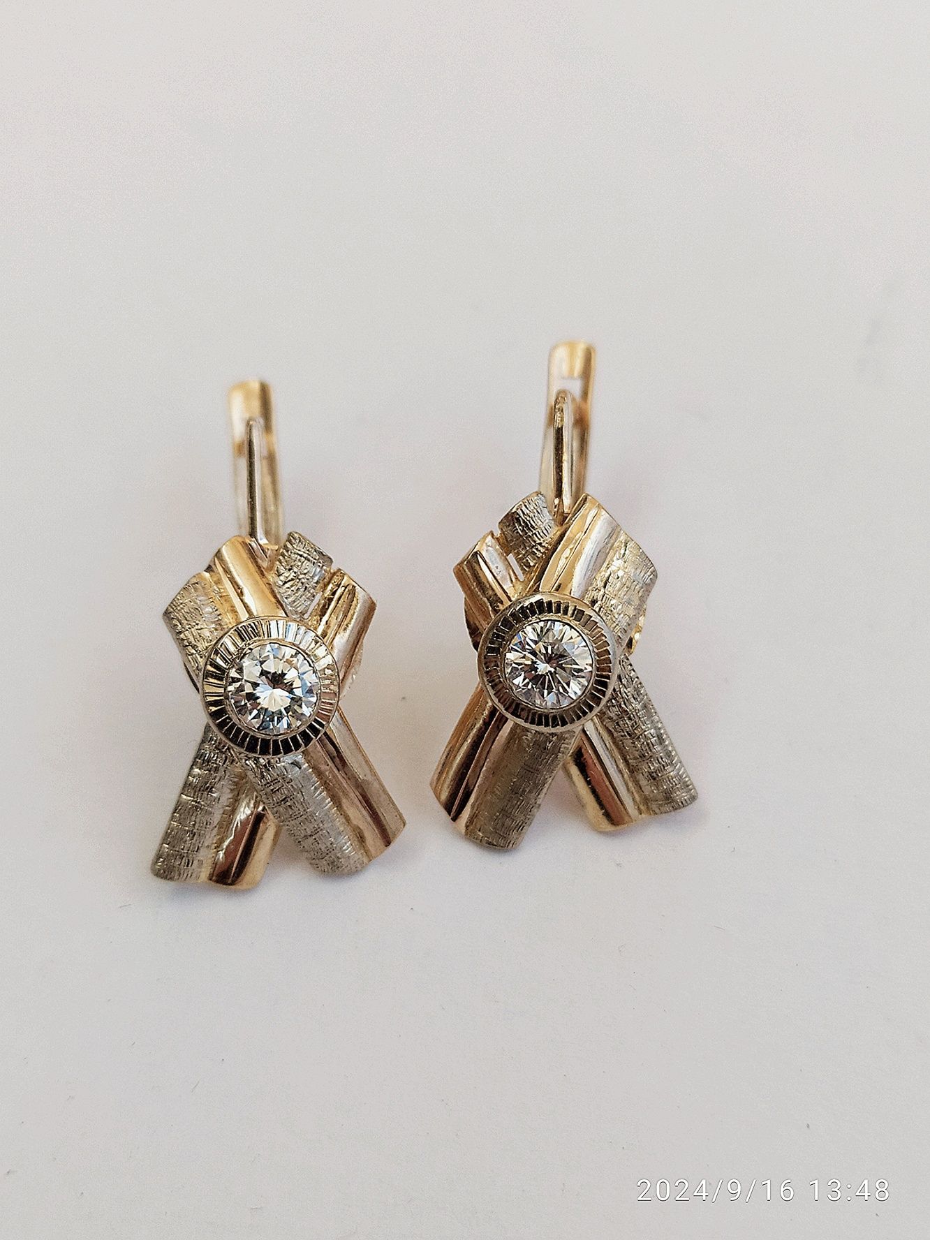 Серьги золотые  сережки