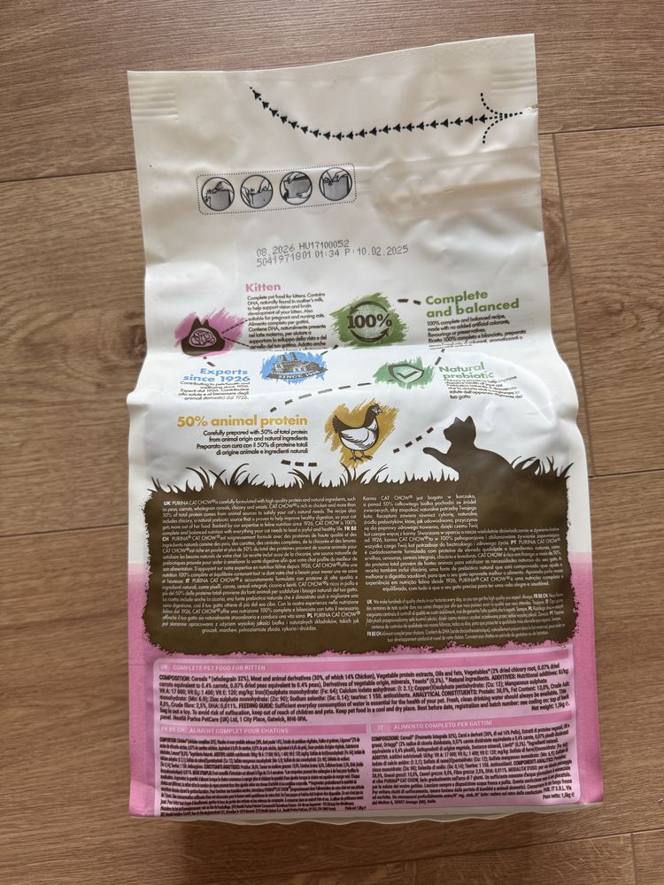 Purina Cat Chow Kitten mega paka, karma sucha i mokra