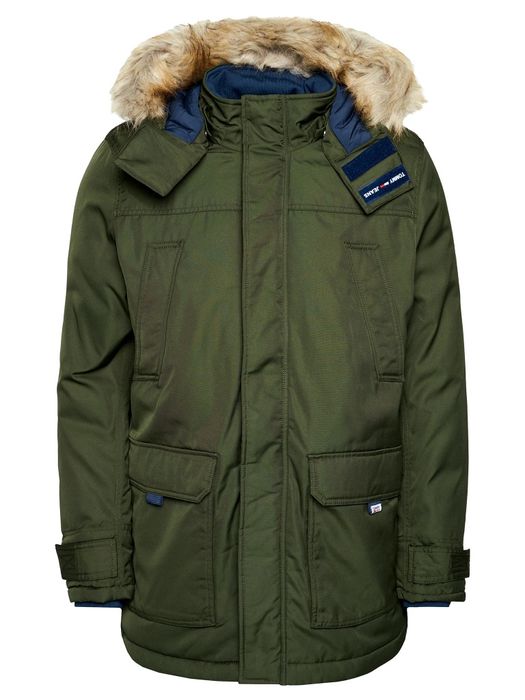 Kurtka zimowa Tommy Hilfiger oliwkowy