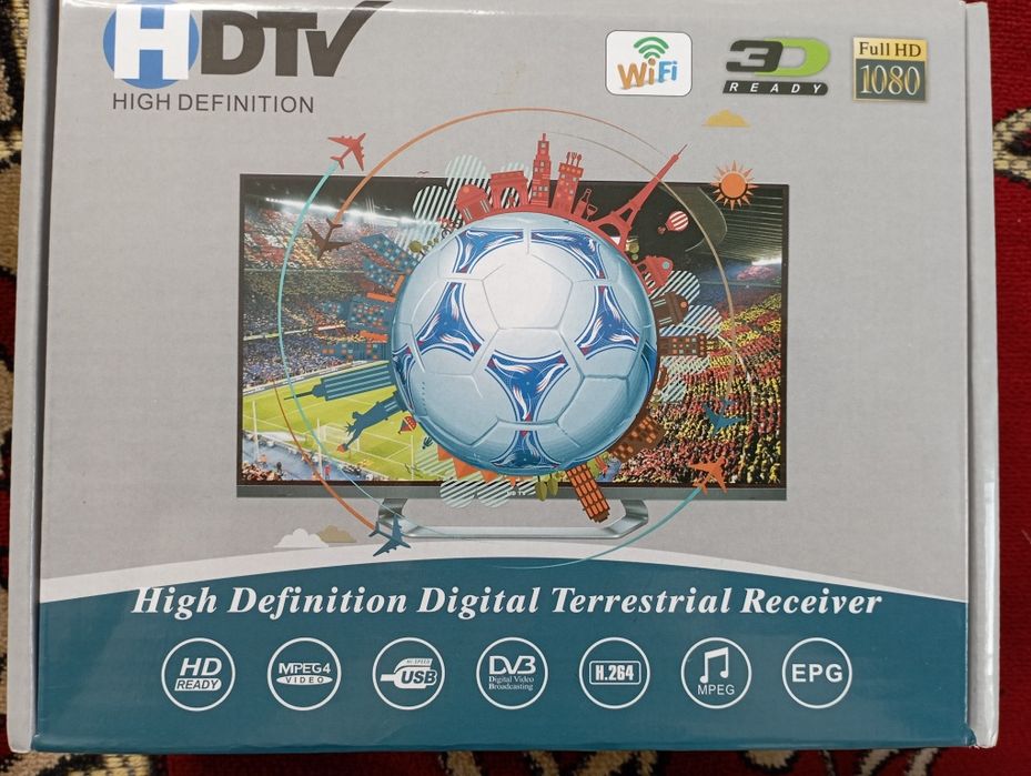 Телевізійний цифровий приймач HD Digital DVB-T2 з WIFI