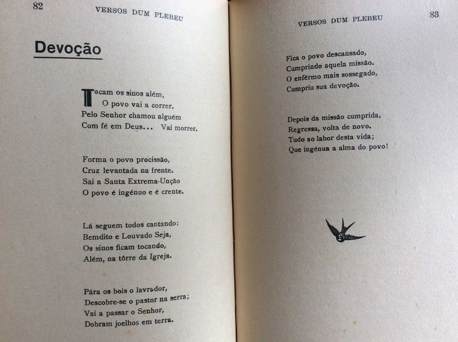 Versos dum Plebeu. Por Eduardo de Azevedo, 1934