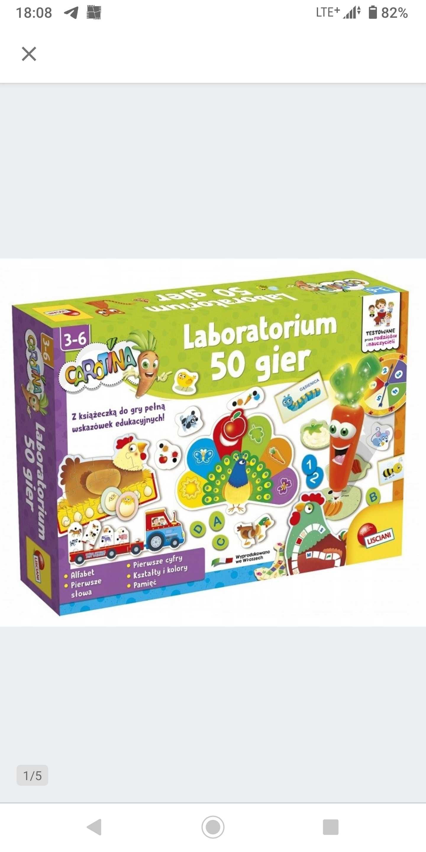 Gra edukacyjna-Laboratorium 50 gier CAROTINA