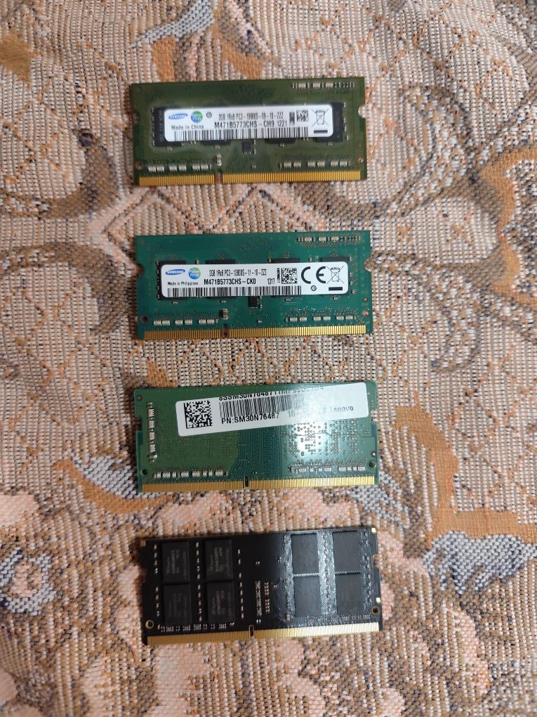 Оперативная память: в наличии 2 ddr3 по 2Гб и 1 ddr4 на 4gb