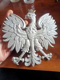 Orzeł Polski w koronie wz.27 oficjalne godło II RP Emblemat