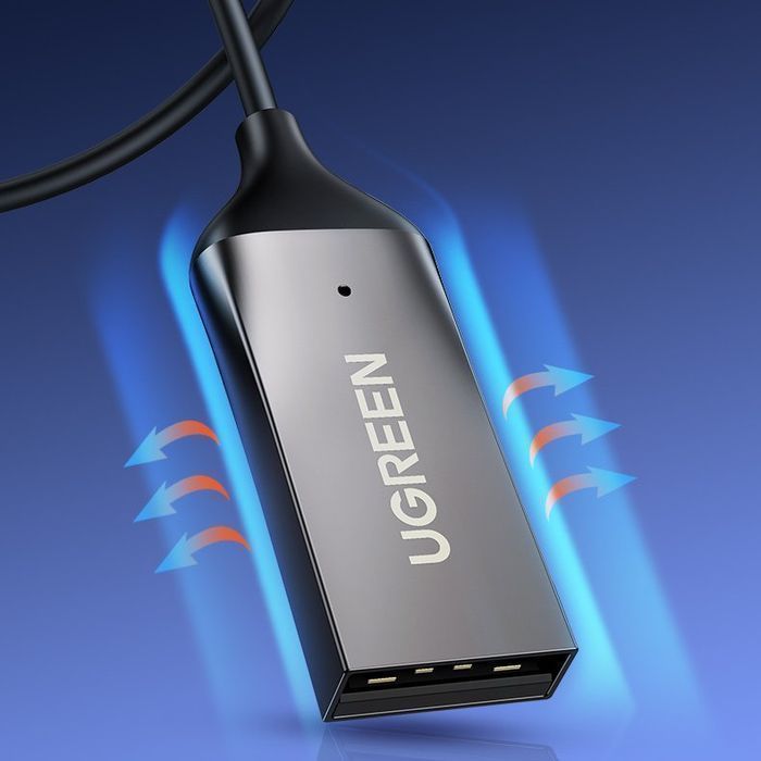 Adapter Bluetooth 5.0 do Samochodu | Ugreen | USB | Jack Aux | Czarny