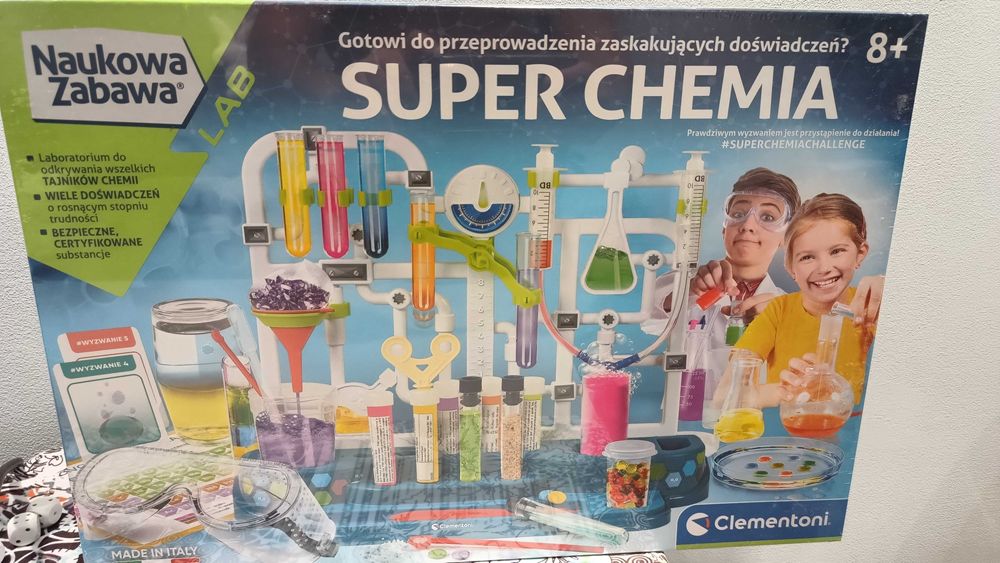 Clementoni Zestaw Naukowa Zabawa Super Chemia Eksperymenty