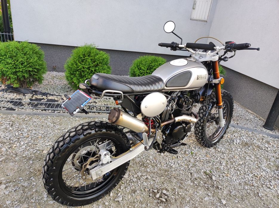Bullit Cafe Racer 125cc kat.b wtrysk  6 tys km Transport GN Scrambler