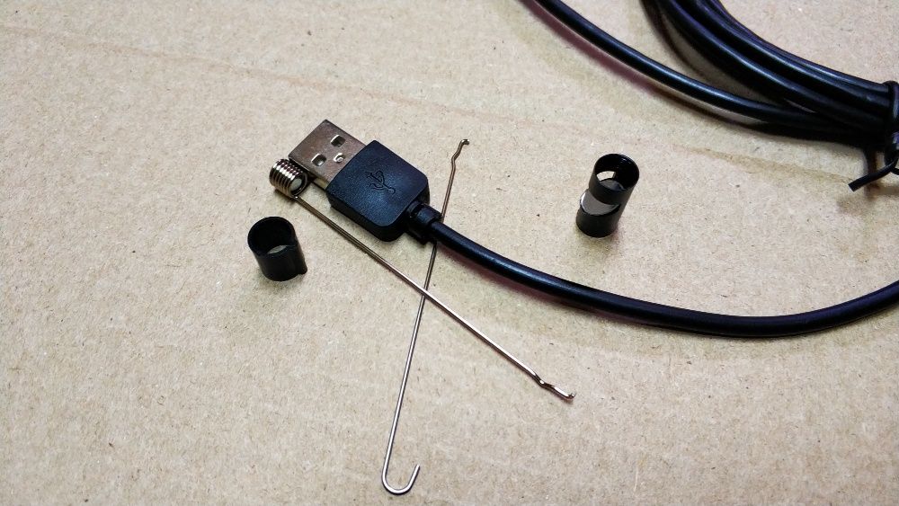 Эндоскоп  micro USB, Type-C, USB. 7мм*2м насадки мини камера бороскоп.