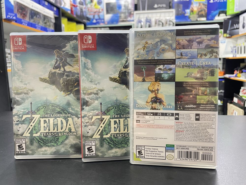 The Legend of Zelda Tears of the Kindom Nintendo Switch