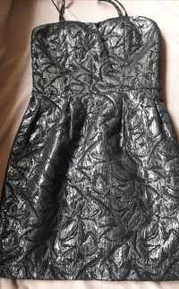 Sukienka studniówka srebrna reserved, rozmiar S