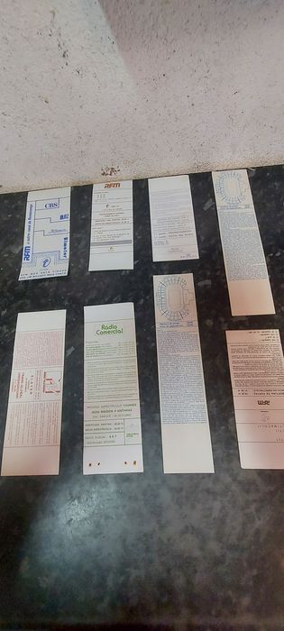 Bilhetes antigos de concertos