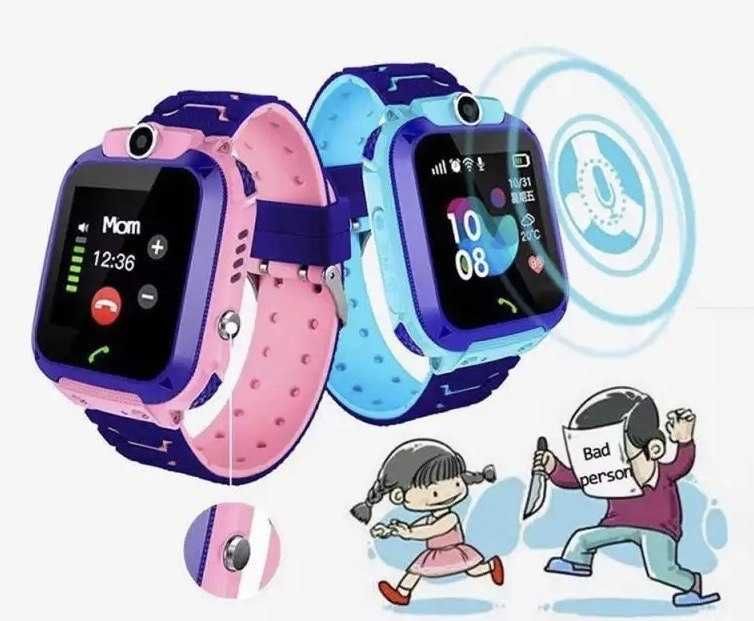 Smartwatch dla Dzieci z Lokalizatorem Zegarek dla Dziecka NIEBIESKI