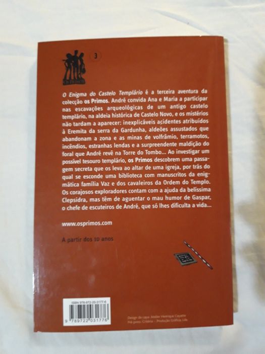 "O enigma do castelo templário" de Mafalda Moutinho