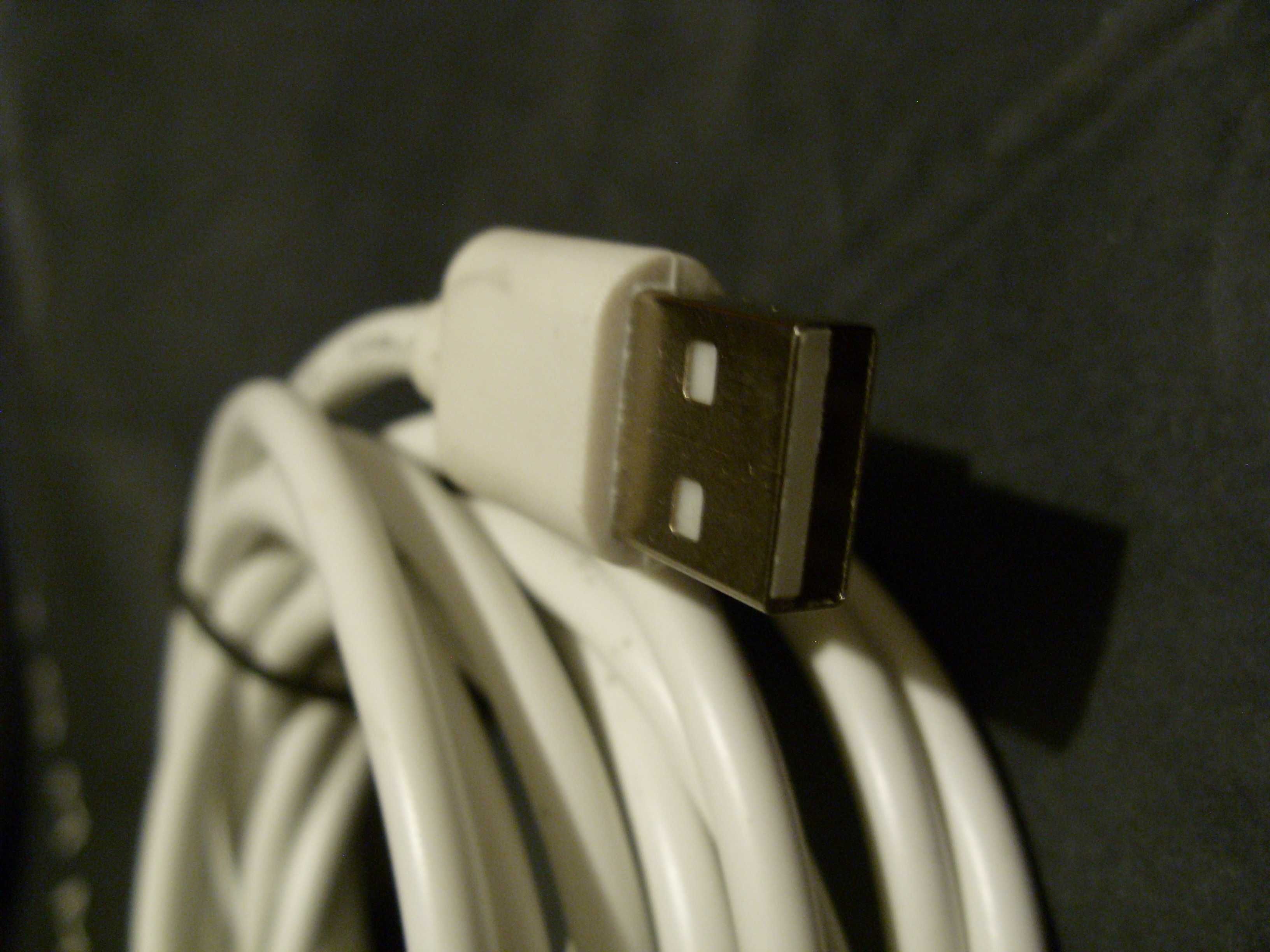 Kabel microusb biały 3 m