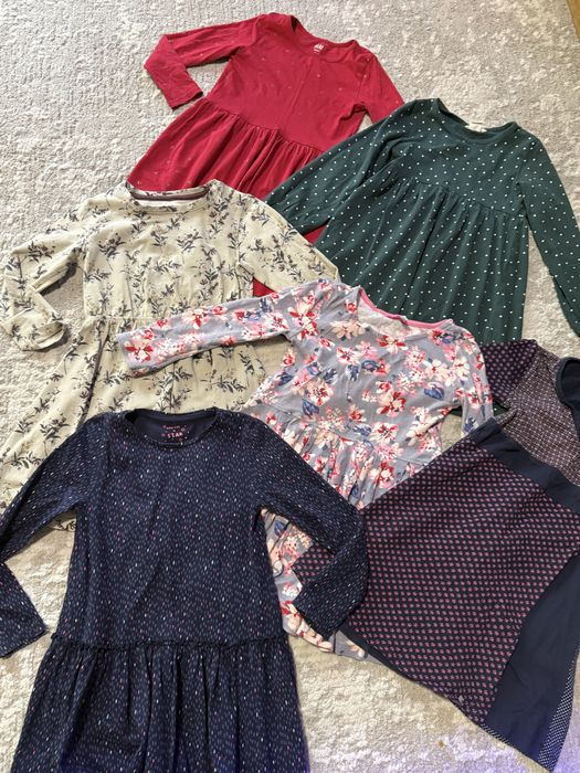 Zestaw ubrań sukienki h&m F&F Friendz Joules 110 116 serduszka kwiatki