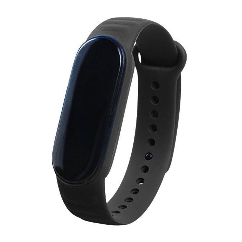 Silikonowa Opaska Tpu Xiaomi Mi Band 5 / Mi Band 6 / Mi Band 7 Czarny