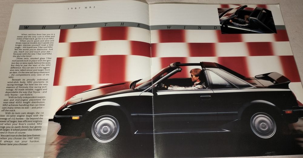 Revista Promocional Toyota MR2 1987