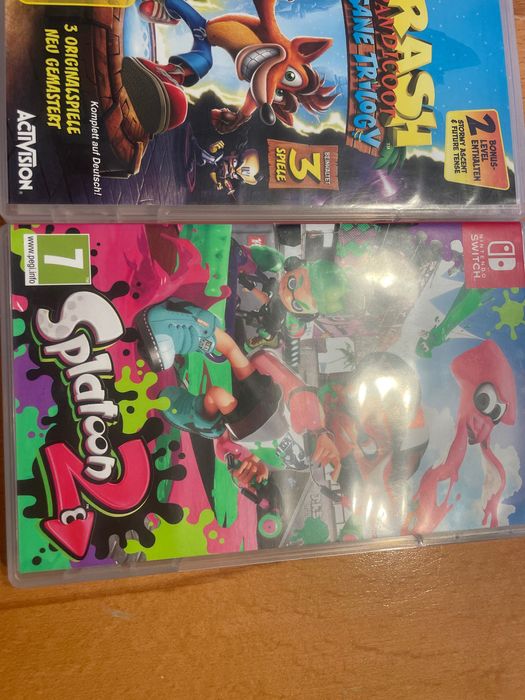 Gry na Switch FIFA 19 ,Splatoon 2 , Crash 3