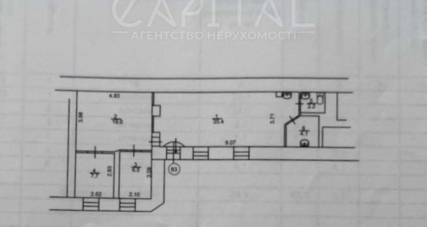 Продаж приміщення з орендарем 75 м², Б. Хмельницького, ЦЕНТР КИЄВА!