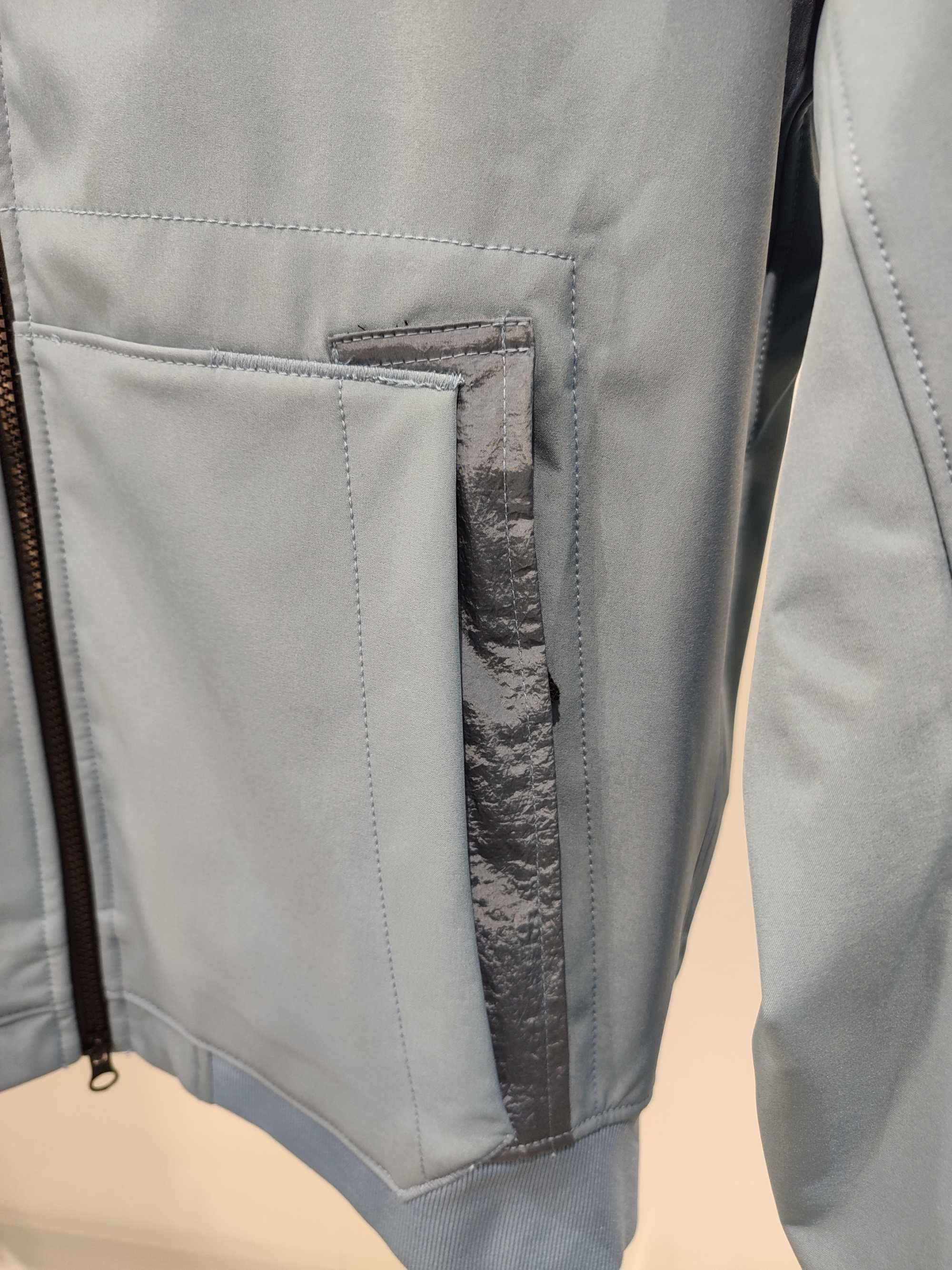 Куртка STONE ISLAND Q0122 SOFT SHELL-R_E.DYE Technology Light Blue