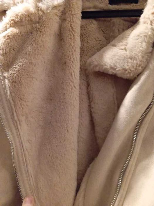 Kurtka Futro Damskie Krótkie Beżowe Sztuczne Nowe 14 Dorothy Perkins