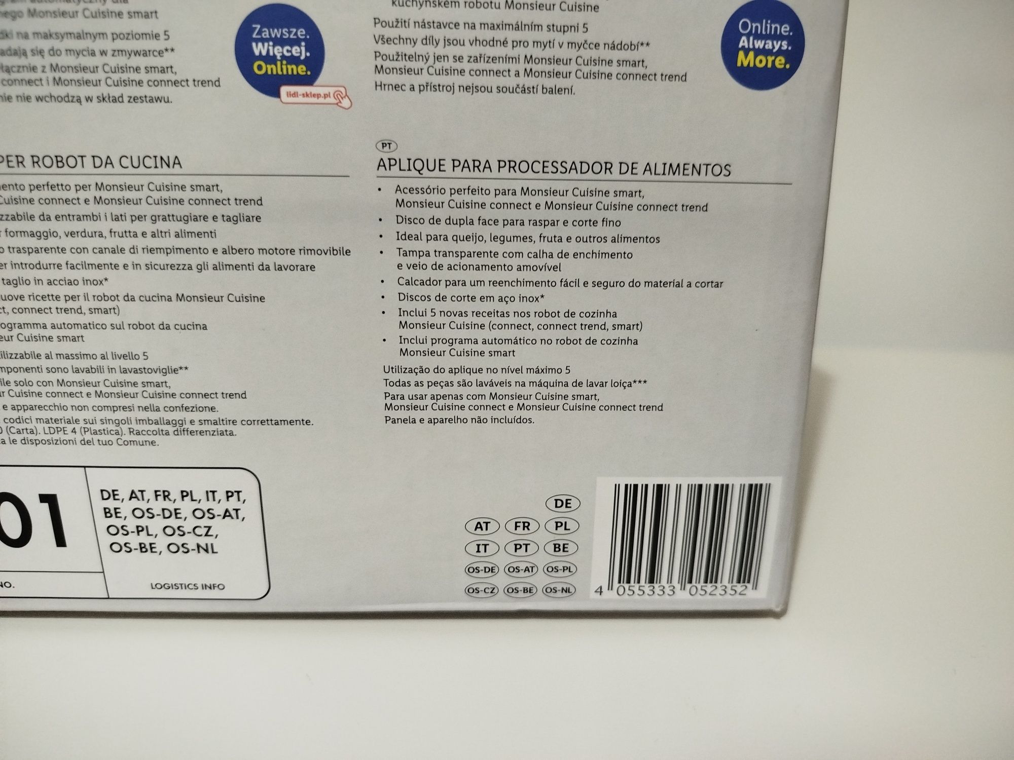 Processador de alimentos para Monsieur Cuisine