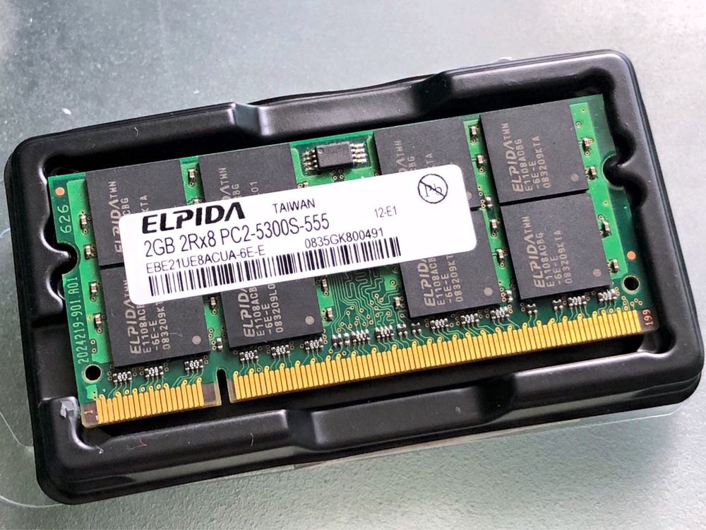 ОЗУ 2GB DDR2 SO-DIMM 667 MHz PC2-5300 для ноутбука оперативна памʼять
