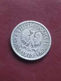 1zł 1 złoty złotówka 1975r bez znaku mennicy