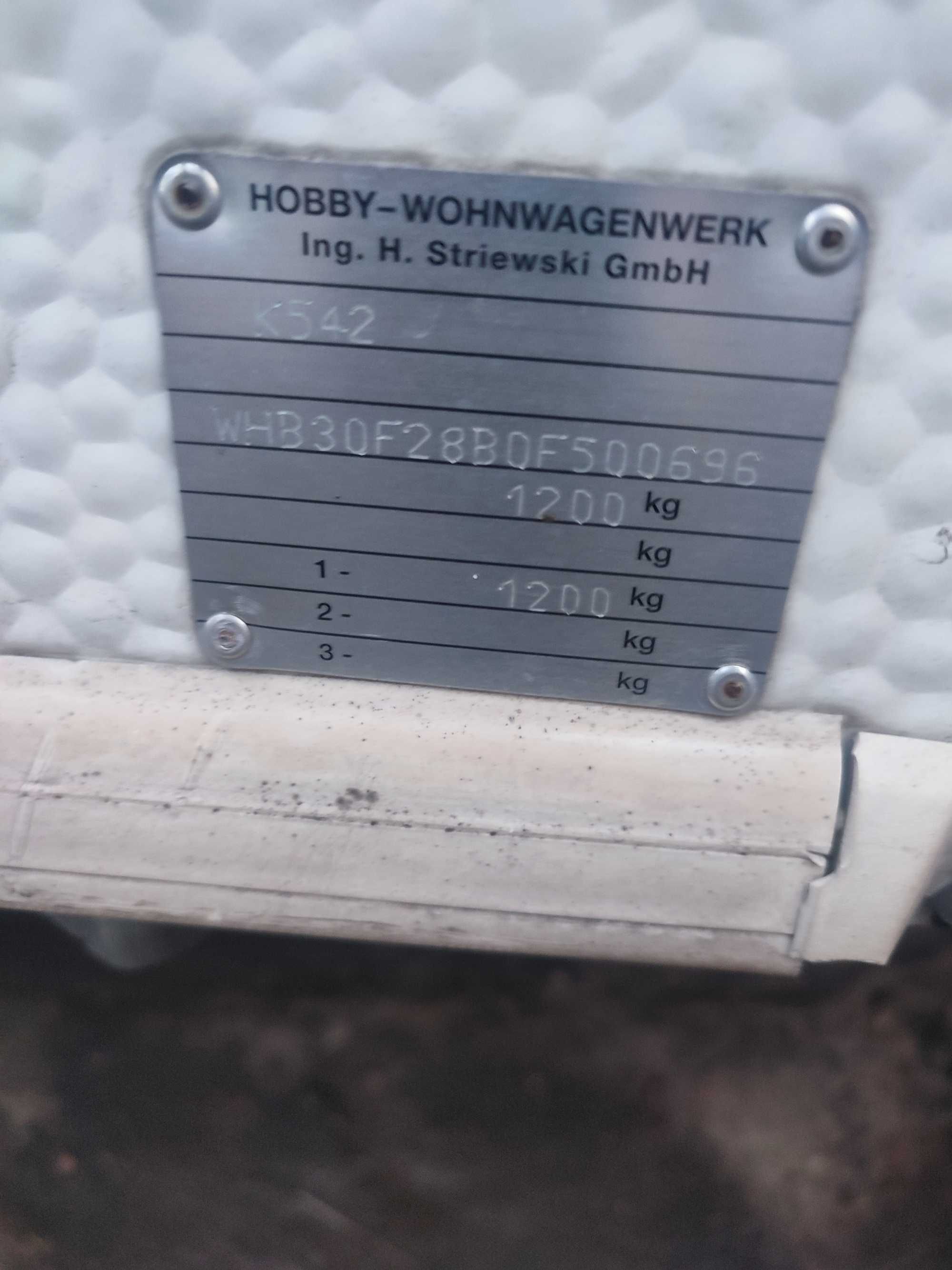 Przyczepa kempingowa Hobby 440  2005 rok
