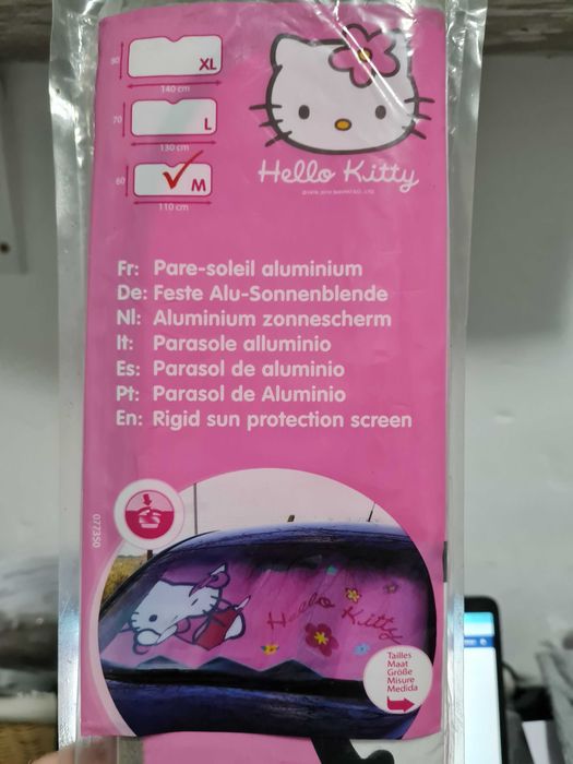 NOVO Hello Kitty parasol para carro