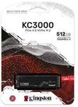 SSD Kingston KC3000 512GB M.2 2280 NVMe PCIe Gen 4.0 x4 3D TLC NAND