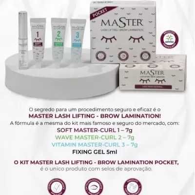 Kit Master Pocket Lash Lifting e Brow Lamination - Produto Brasileiro