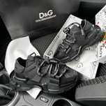 Жіночі кросівки дольче чорні Dolce & Gabanna Space Black premium