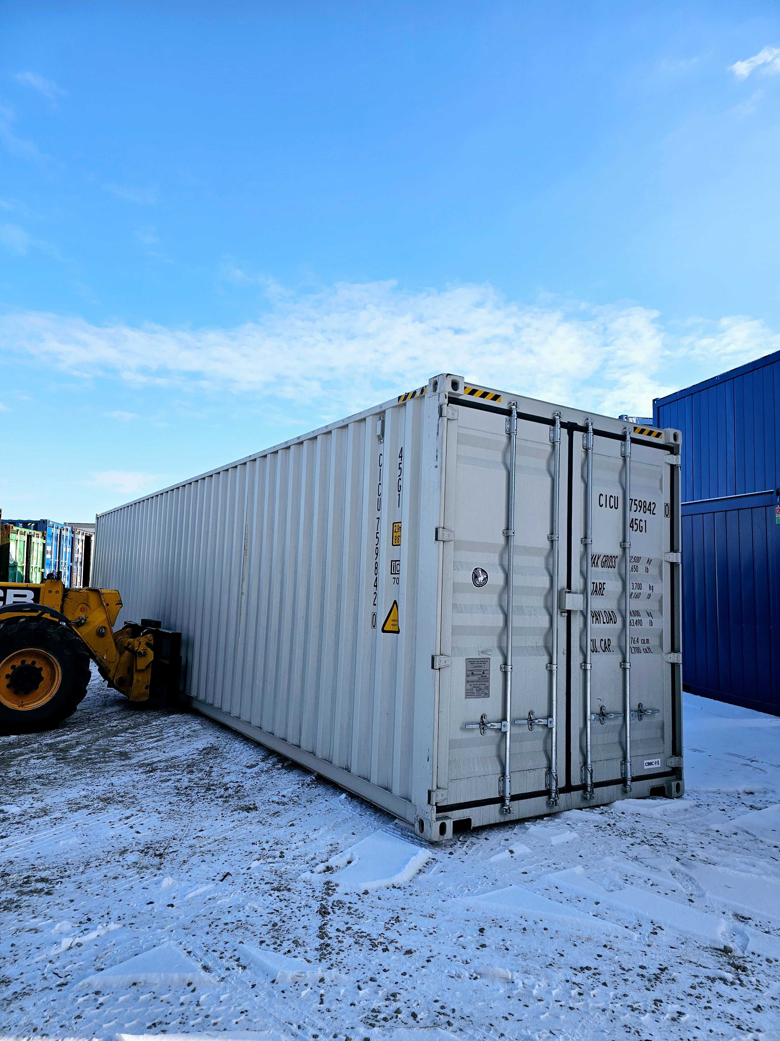 kontener morski 40HC ONE WAY r. 2025, 12m, magazyn, garaż + transport