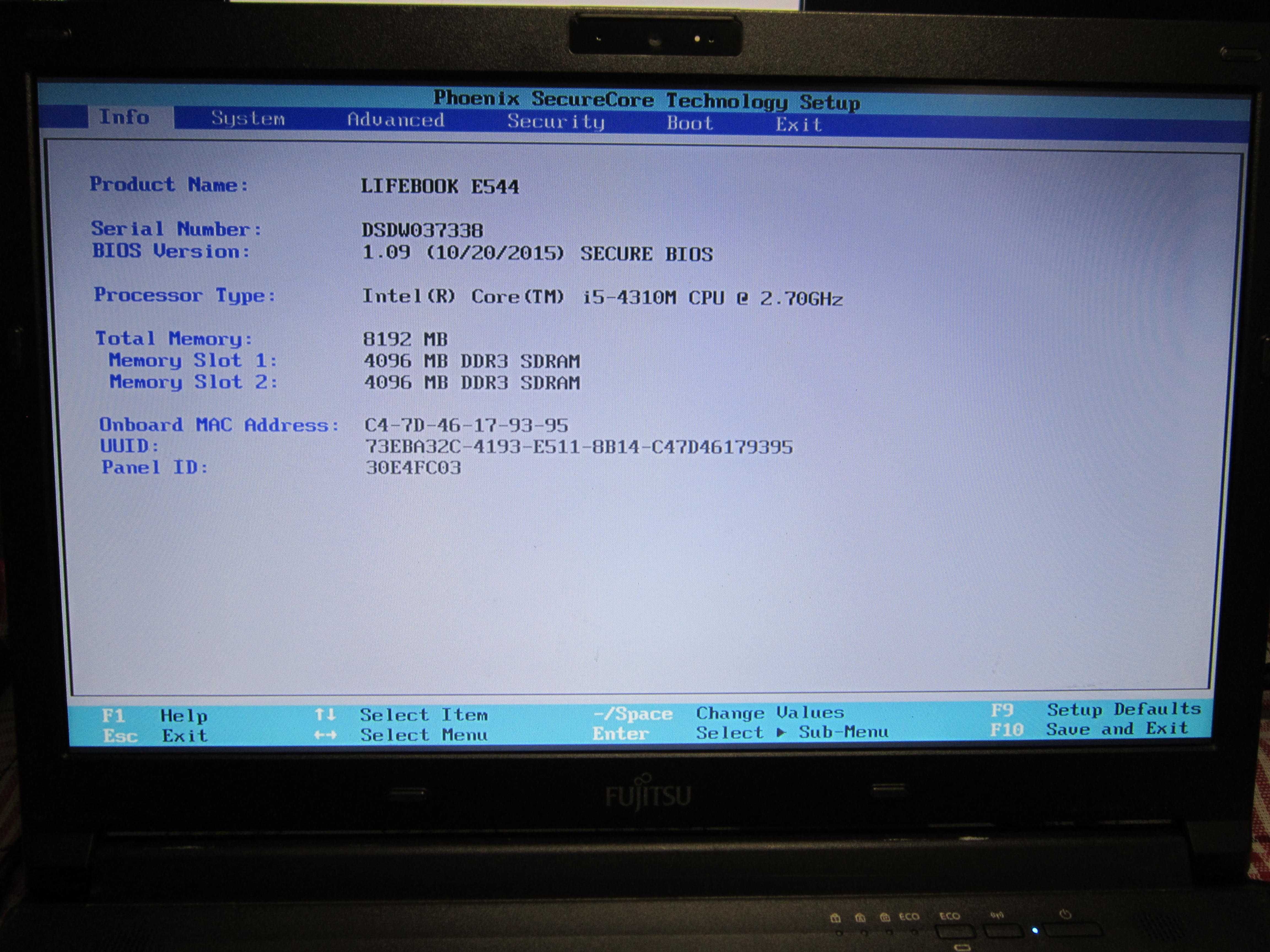 Fujitsu LifeBook E544 i5 4310m 2.7GHz 8GB, 320GB dysk