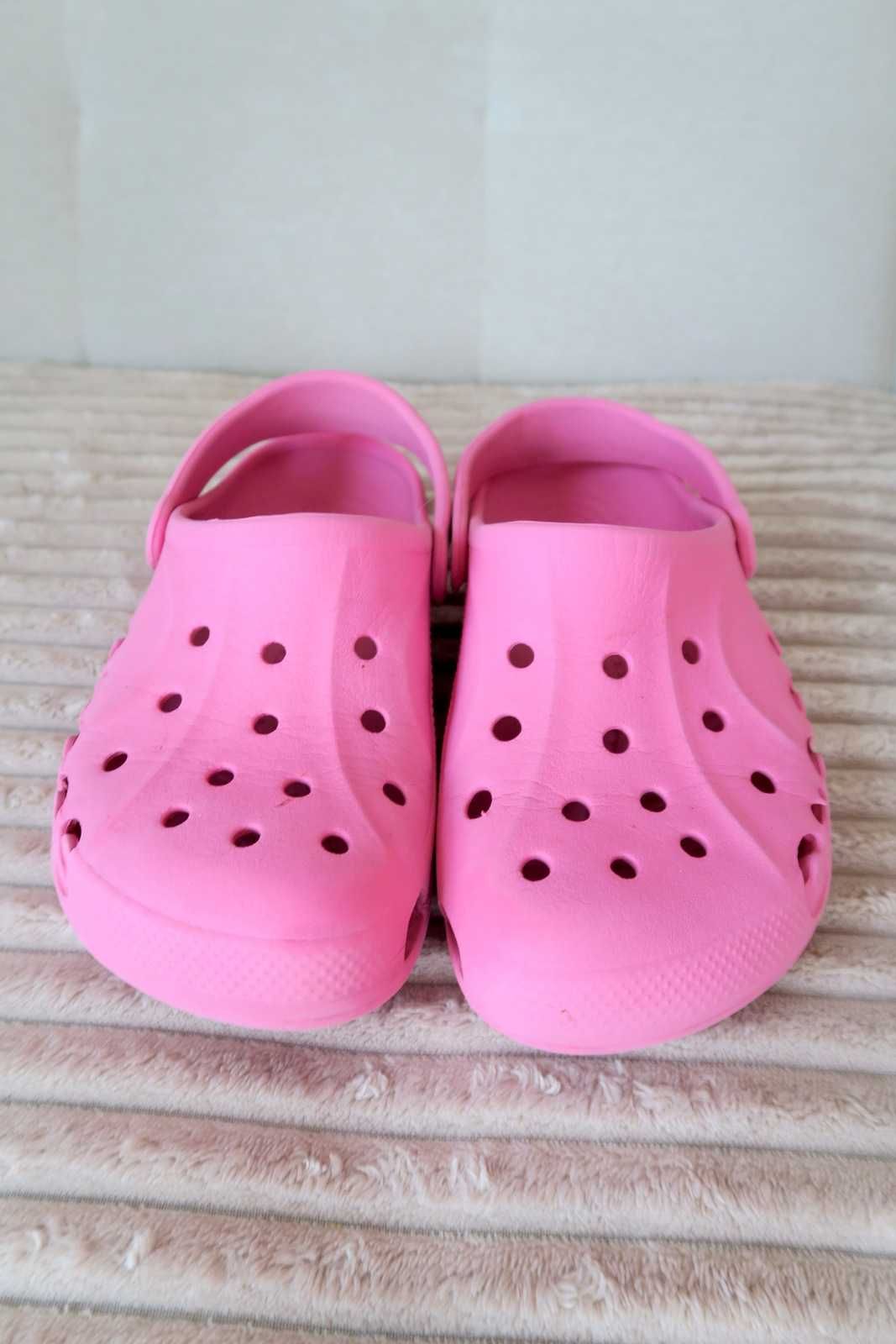 Crocs różowe 24 do wody basen plaża stopa do 21cm
