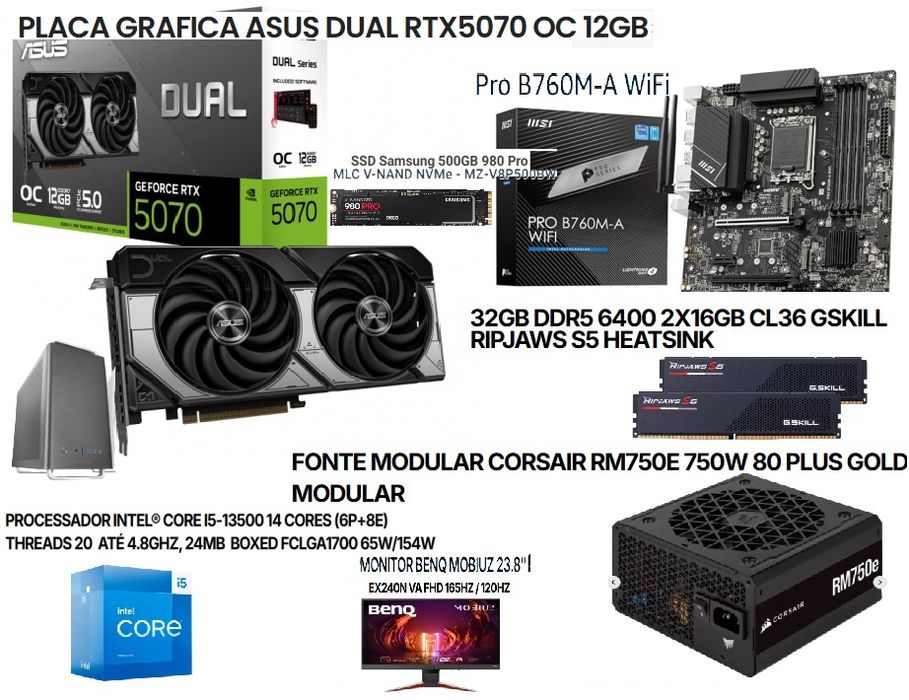 Pc gamer com fatura e garantia