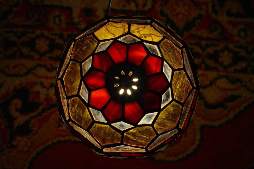 Абажур вітраж для нічної лампи