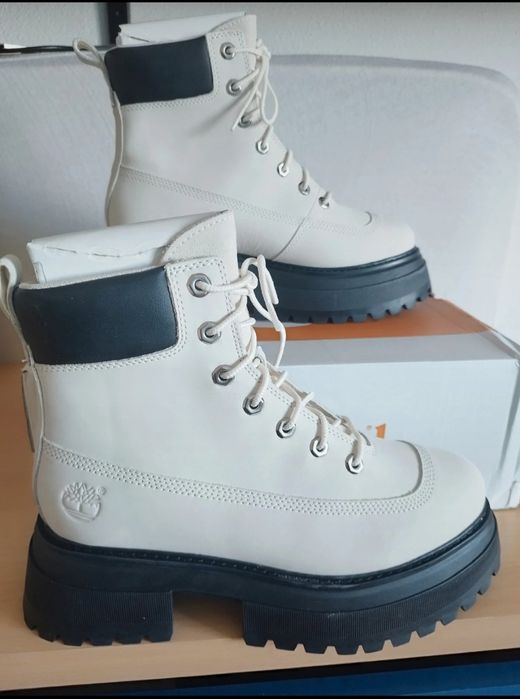 Botas Timberland com Plataforma, tamanho 40