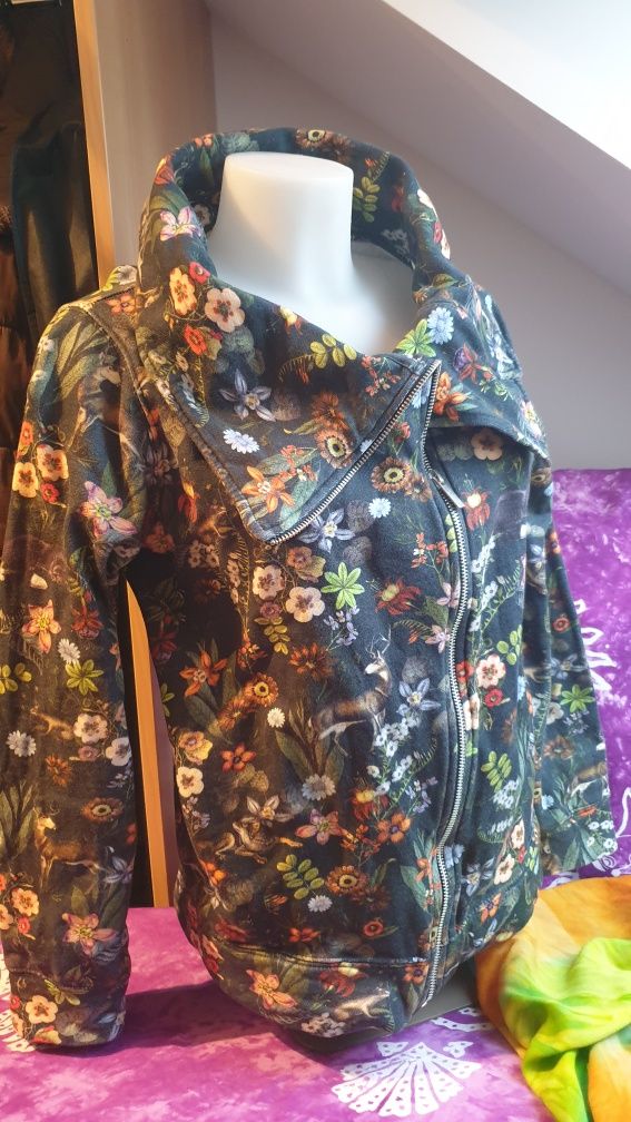 Piękna bluza damska Medicine XS letnie kwiaty/las