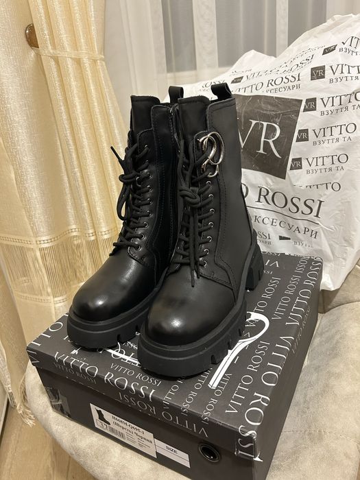 Зимові шкіряні ботинки Vitto Rossi