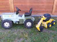 Duży traktorek Rolly Toys traktor koparka jeździk